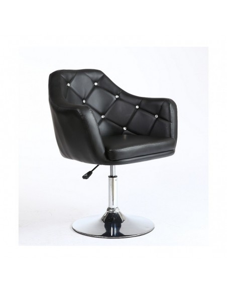 Black velour . Beautiful salon chair. Unique chair for beauty salon, hairdresser and nail salon. Bella Furniture Chair Black Vel