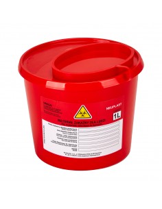 1 L RED MEDICAL WASTE CONTAINER
