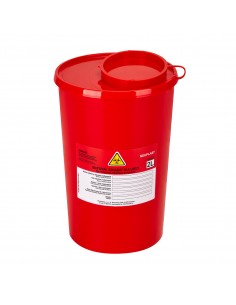MEDICAL WASTE CONTAINER 2 L RED