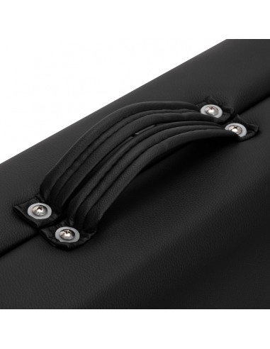 WOODEN FOLDING MASSAGE TABLE COMFORT ACTIVFIZJO LUX 3-SECTIONS 190X70 BLACK