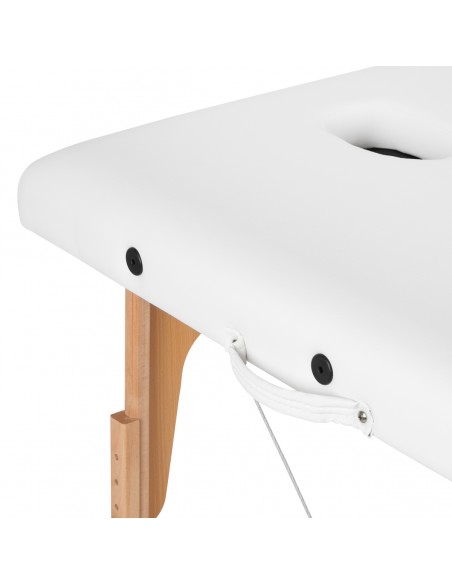 WOODEN FOLDING TABLE FOR MASSAGE COMFORT ACTIVFIZJO LUX 3 SECTIONS 190X70 WHITE