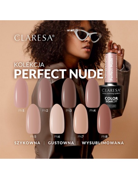CLARESA Hybrid nail polish PERFECT NUDE 7 -5g