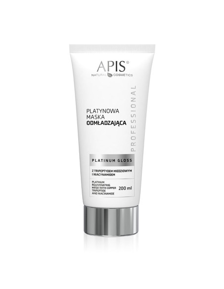 Apis platinum gloss platinum rejuvenating mask with copper tripeptide and niacinamide 200 ml