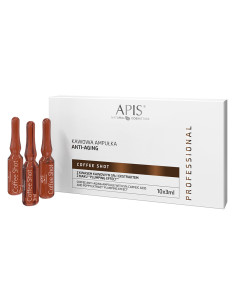 Apis coffee shot anti-aging ampoule with coffee acid and poppy seed extract, "plumping effect" 10x 3,5 ml