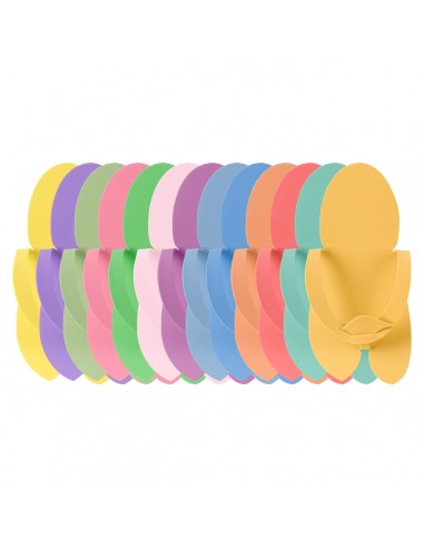 FOAM SEPARATORS 20PCS. 10 PAIRS COLOR MIX
