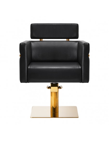 Gabbiano hairdressing chair Toledo gold black