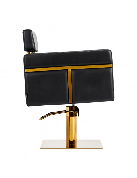 Gabbiano hairdressing chair Toledo gold black