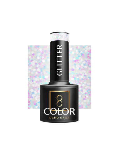 OCHO NAILS Hybrid nail polish glitter G01 -5 g