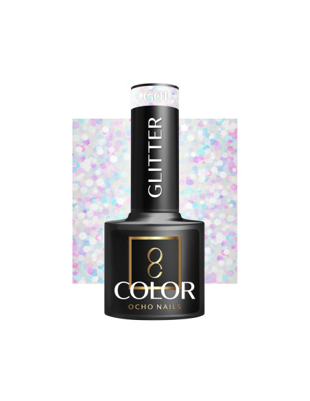 OCHO NAILS Hybrid nail polish glitter G01 -5 g