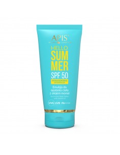 Apis hello summer spf 50 suncare emulsion with monoi oil 200 ml