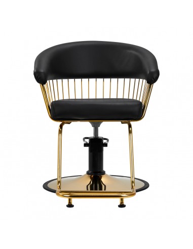 Gabbiano hairdressing chair Lille gold black