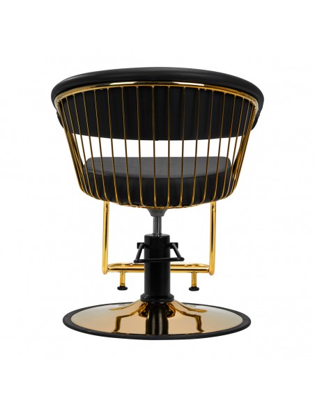 Gabbiano hairdressing chair Lille gold black