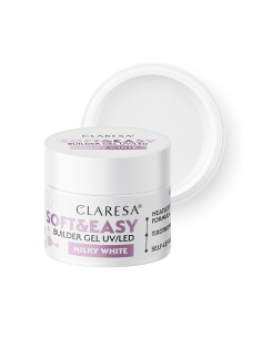 Claresa building gel Soft&Easy gel milk white 90g