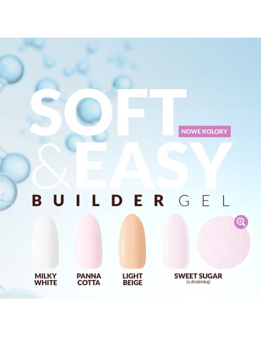 Claresa building gel Soft&Easy gel milk white 90g