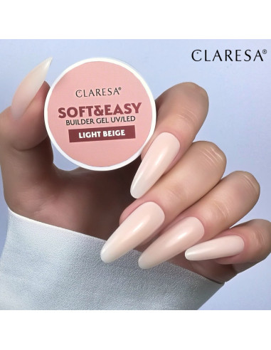 Claresa Soft&Easy building gel light beige 90g