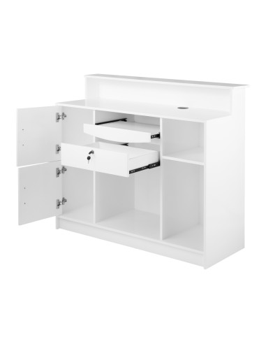 Gabbiano Reception Desk G26B White