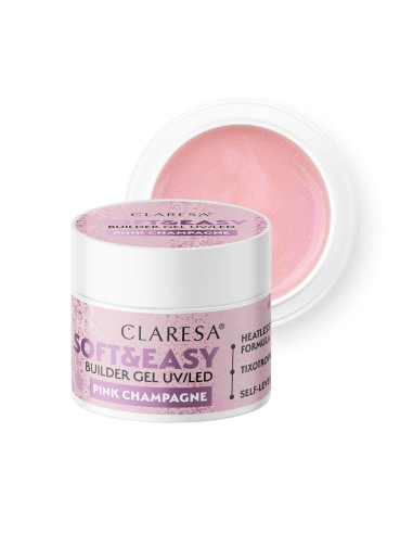 Claresa Soft&Easy building gel pink champagne 12g  