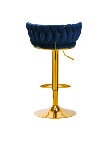 4Rico Bar Hocker QS-B313a navy velvet