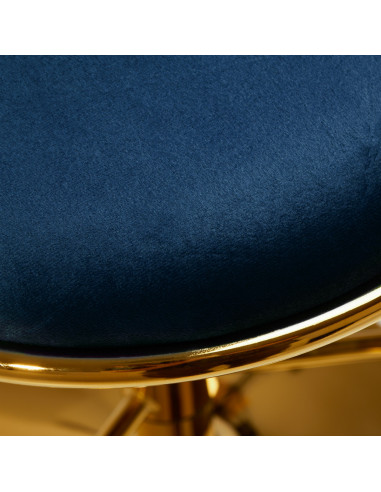 4Rico Bar Hocker QS-B313a navy velvet