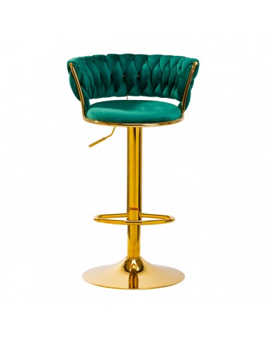 4Rico Bar Hocker QS-B313a green velvet