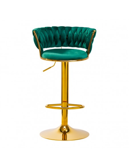 4Rico Bar Hocker QS-B313a green velvet