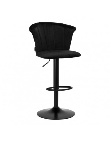 4Rico Bar Hocker QS-B801 black velvet