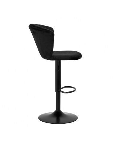 4Rico Bar Hocker QS-B801 black velvet
