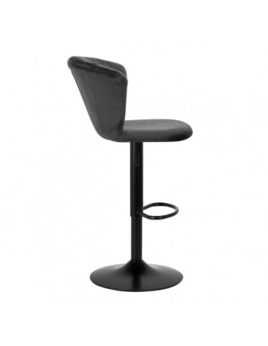 4Rico Bar Hocker QS-B801 gray velvet