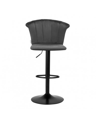 4Rico Bar Hocker QS-B801 gray velvet