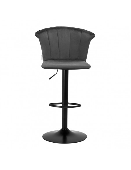 4Rico Bar Hocker QS-B801 gray velvet