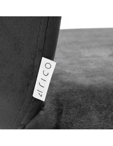 4Rico Bar Hocker QS-B801 gray velvet