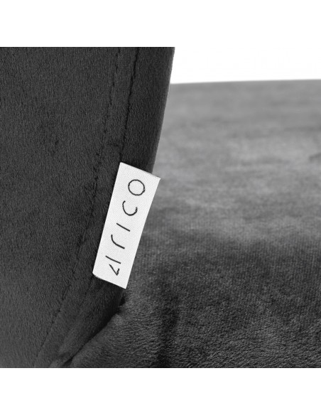 4Rico Bar Hocker QS-B801 gray velvet