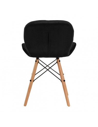 4Rico Cosmetic chair QS-186 black velvet