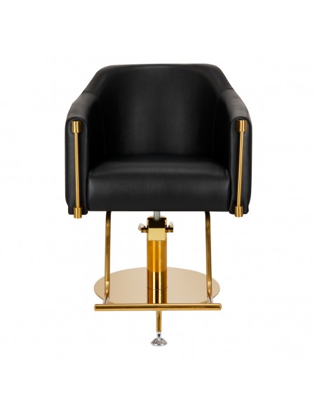 Hairdressing chair Burgos black gold  