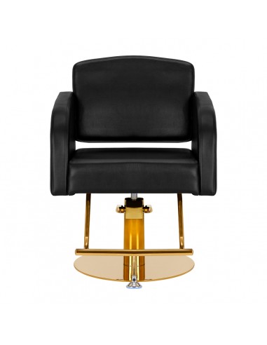 Hairdressing chair Gabbiano Turyn black gold