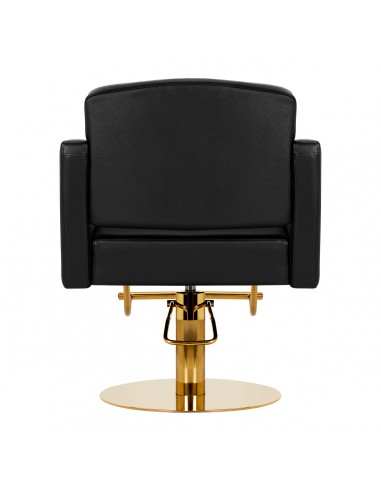 Hairdressing chair Gabbiano Turyn black gold