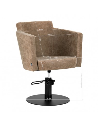 Hairdressing chair Gabbiano Roma old Brown