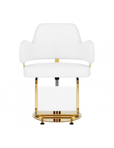 Hairdressing chair Gabbiano Linz NQ Gold White 