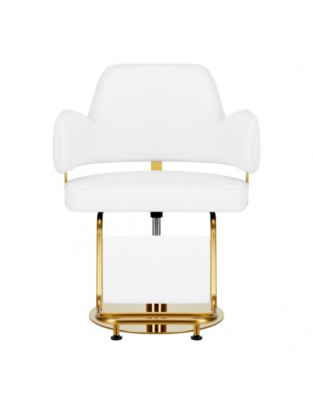 Hairdressing chair Gabbiano Linz NQ Gold White 