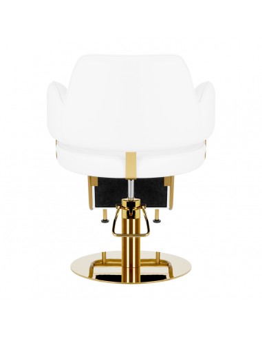 Hairdressing chair Gabbiano Linz NQ Gold White 