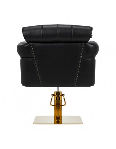 Gabbiano Berlin hairdressing chair, black and gold