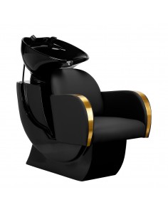 Gabbiano hairdressing wash unit Malaga gold and black