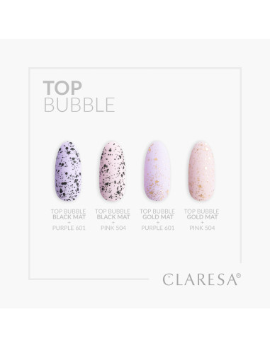 Claresa Top Bubble black Matt No wipe -5g