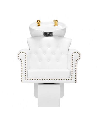 Gabbiano hairdressing wash unit Berlin gold white
