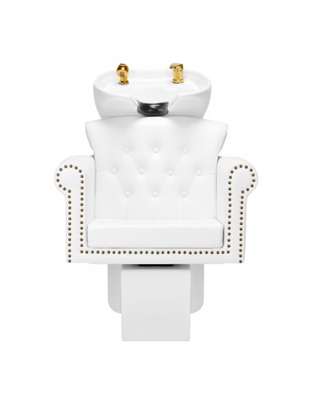 Gabbiano hairdressing wash unit Berlin gold white