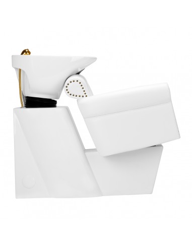 Gabbiano hairdressing wash unit Berlin gold white