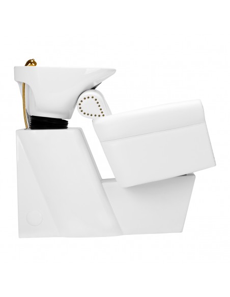 Gabbiano hairdressing wash unit Berlin gold white