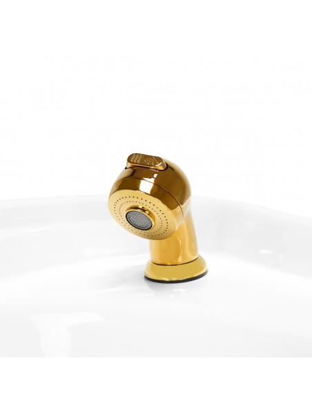 Gabbiano hairdressing wash unit Berlin gold white