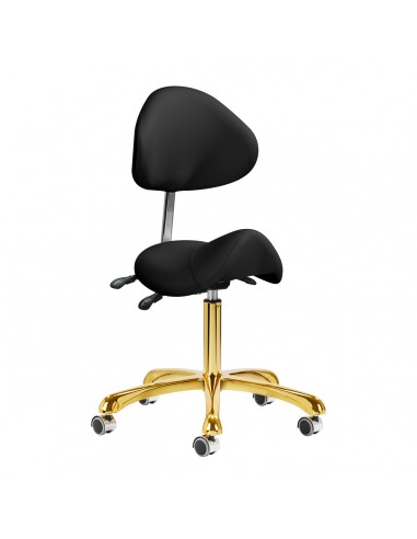 Giovanni cosmetic stool 1004 gold black