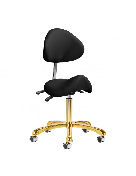 Giovanni cosmetic stool 1004 gold black